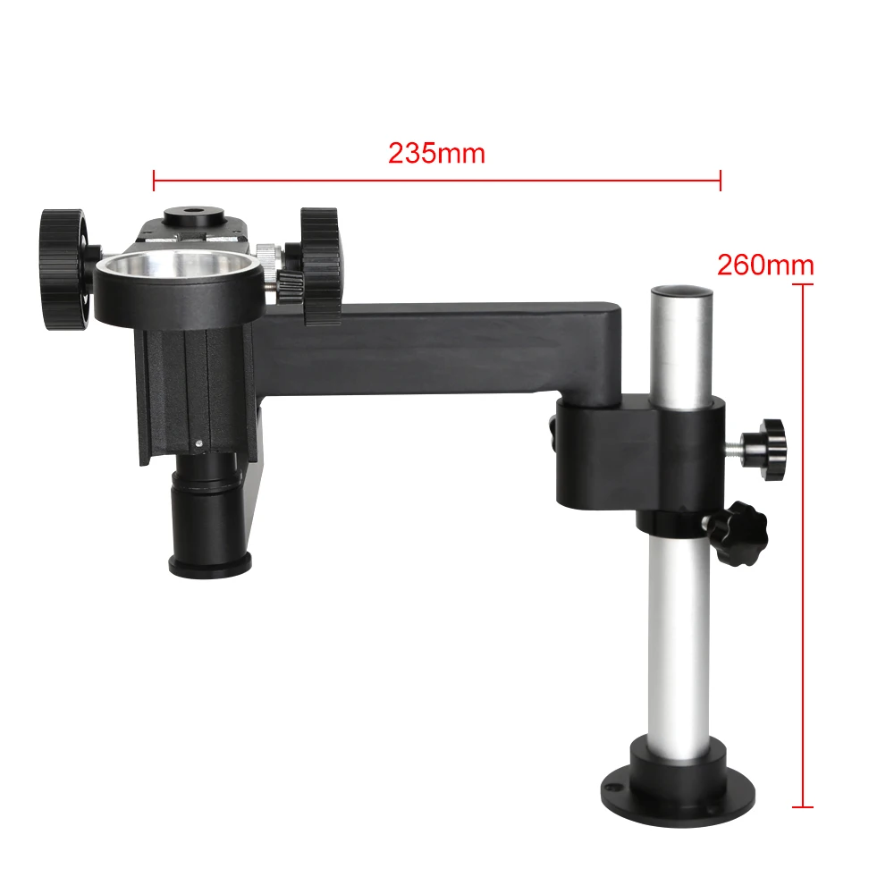 Supporto per microscopio girevole con braccio articolato universale per microscopio Stereo binoculare trinoculare con Zoom Stereo