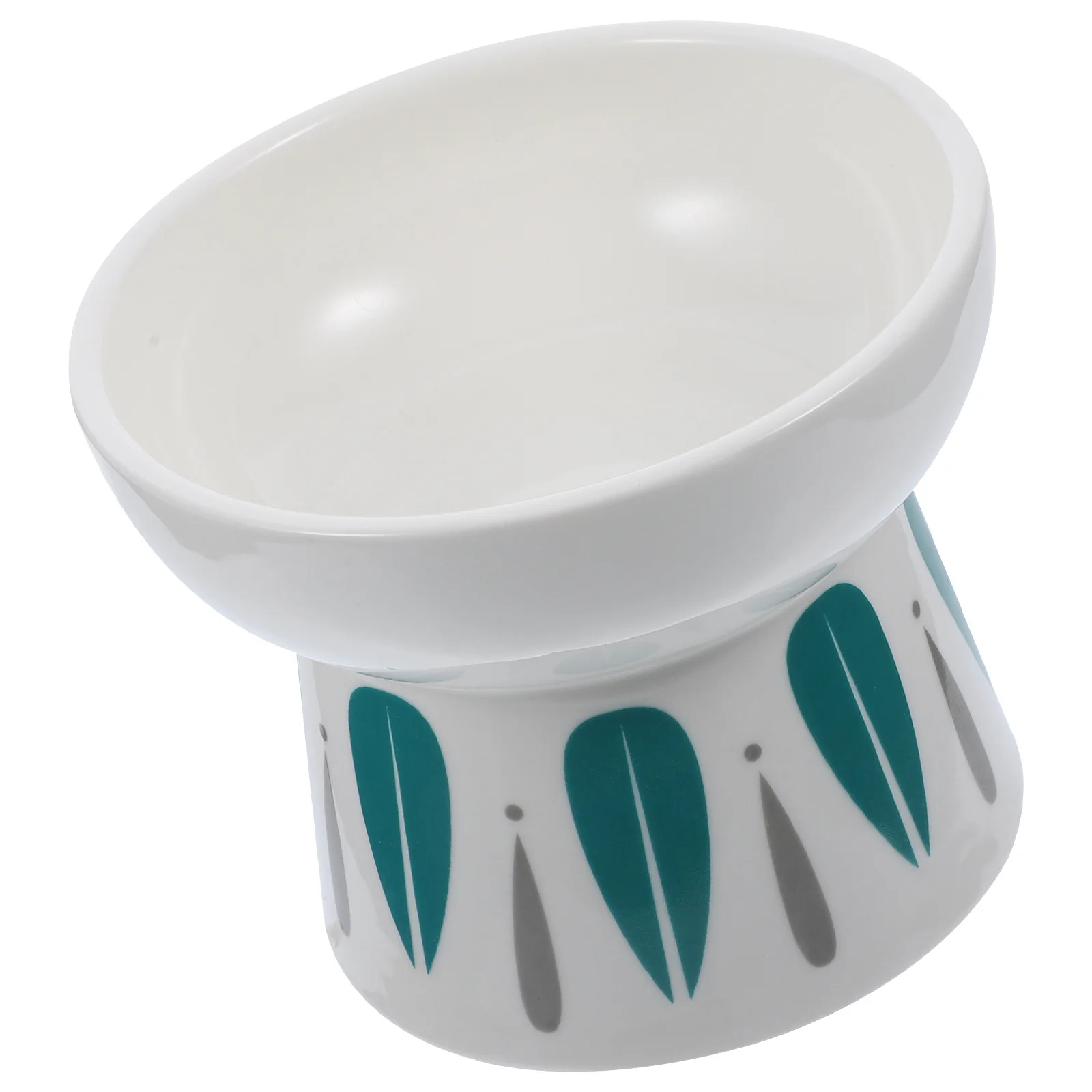 

Elevated Ceramic Cat Bowl Durable Non-Slip Stable Base Pet Feeding Bowl Food Water Dish Cat Food Dish Dog Accessories