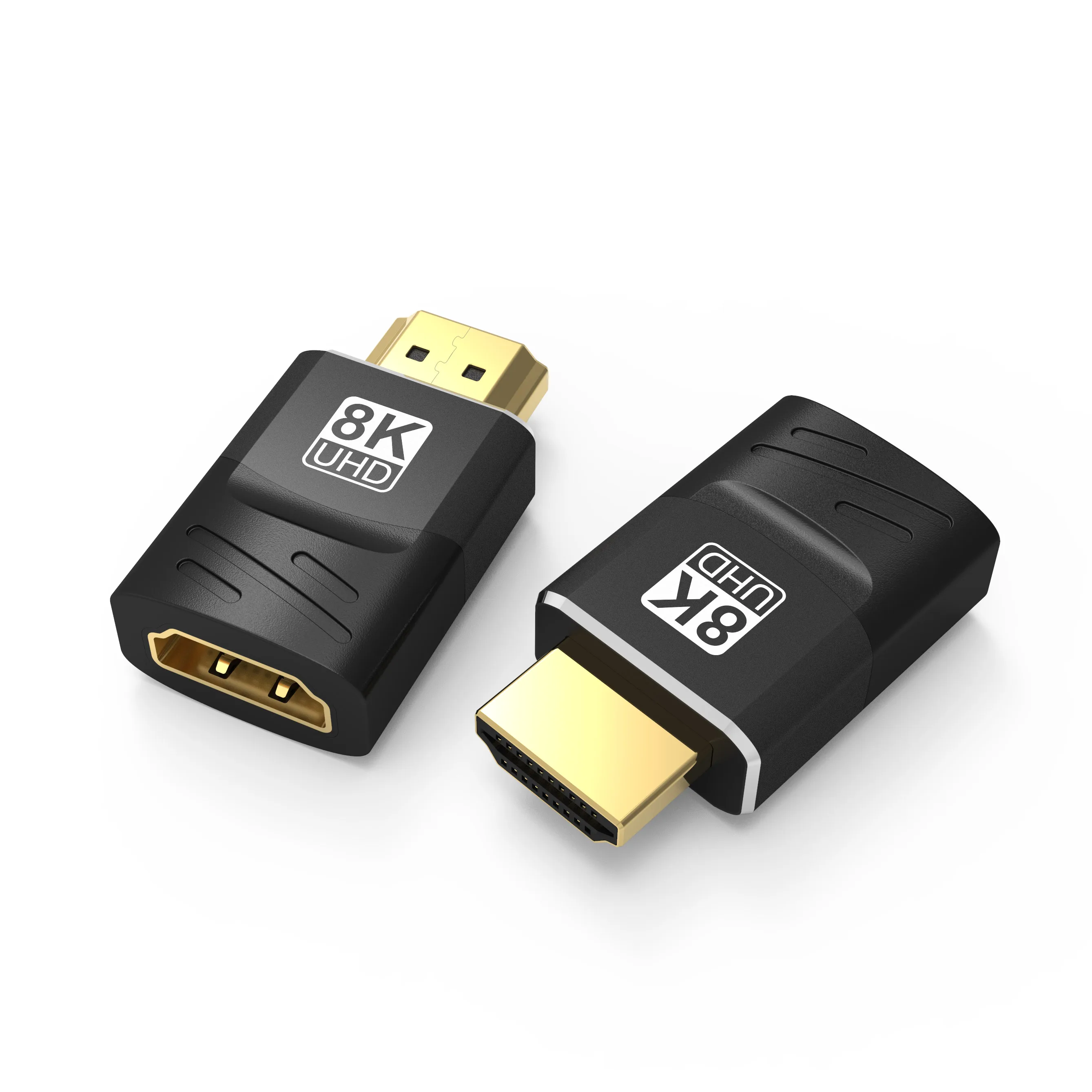 HDMI2.1 8KHD Male to Female Adapter 8K@60Hz 4K@120Hz Gold-Plated Connector for PS5 Xbox Laptop TV Monitor Projector Home Theater
