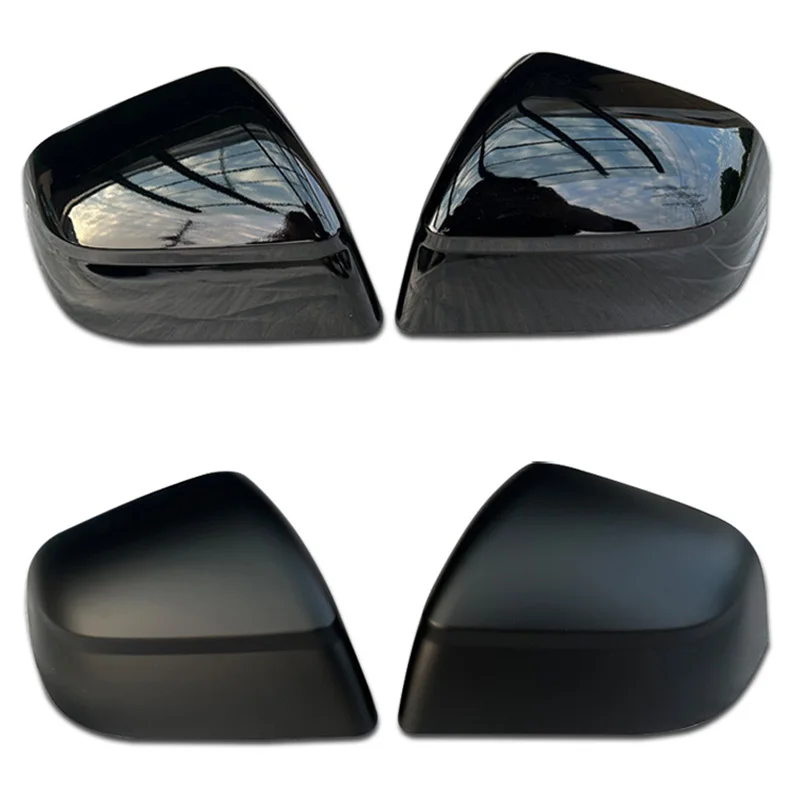 معجون السيارة غطاء مرآة الباب الجانبي ل تسلا نموذج Y العرعر إطلاق 2025 السيارات الخارجي ABS الجانبين غطاء الرؤية الخلفية ألياف الكربون #1