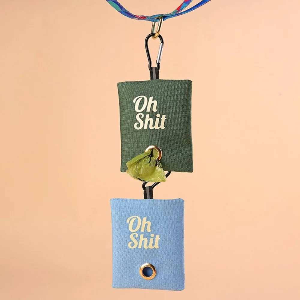 

Новый органайзер для мешков для мусора для собак и какашек, холст с пряжкой, диспенсер для мешков для какашек, портативный держатель для мешков для домашних животных для щенков кошек