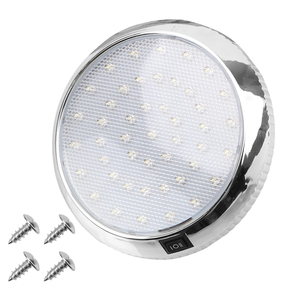 Reading Lamp 46LED 12V Car Dome Roof Ceiling Interior Light Car-styling White Light Car Lighting Accessories