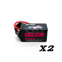 2 Packs CNHL Black Series 1100mAh 22.2V 6S 100C Lipo Battery with XT60 Plug