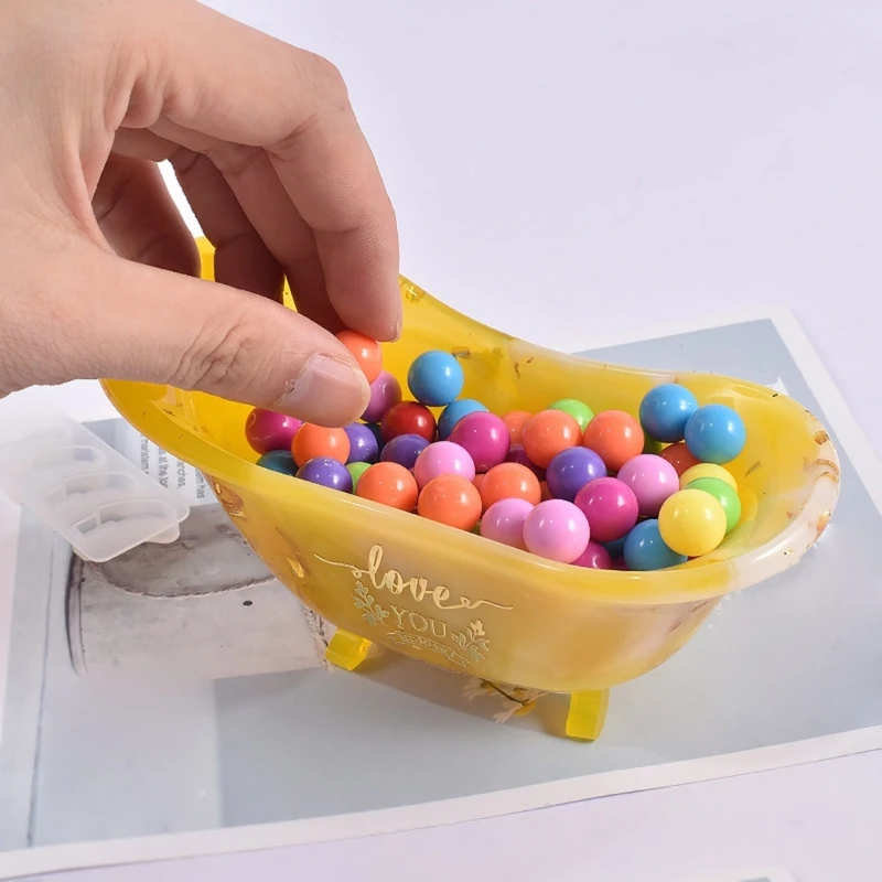 R3MC Soap Dish Tray Resin Mold Handmade Soap Box Silicone Mold Casting Epoxy Resin Ring Dish Holders DIY Craft Jewelry Making