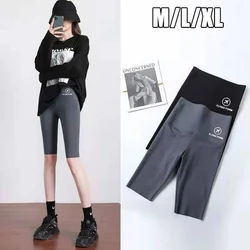 M/L/XL High-waisted Bottoming Trousers Five-minute Shorts  Female External Wear Hip Lifting Tight High Elasticity Yoga Trousers