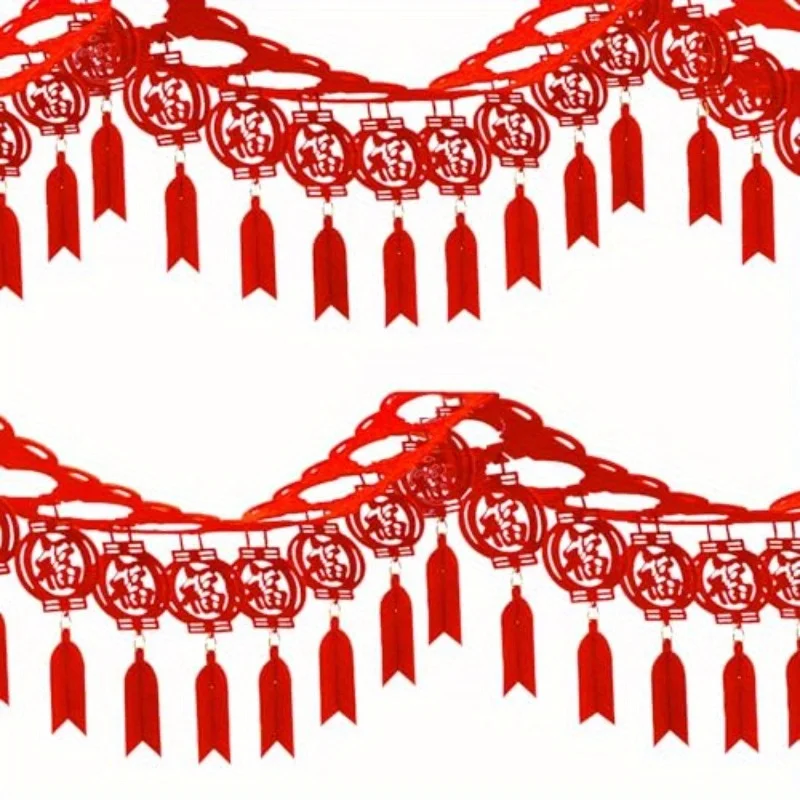 12pcs 29, 52' Long Chinese New Year Garland Lunar New Year Party Supplies for Home, Office, or Event Decor, Festive Decoration