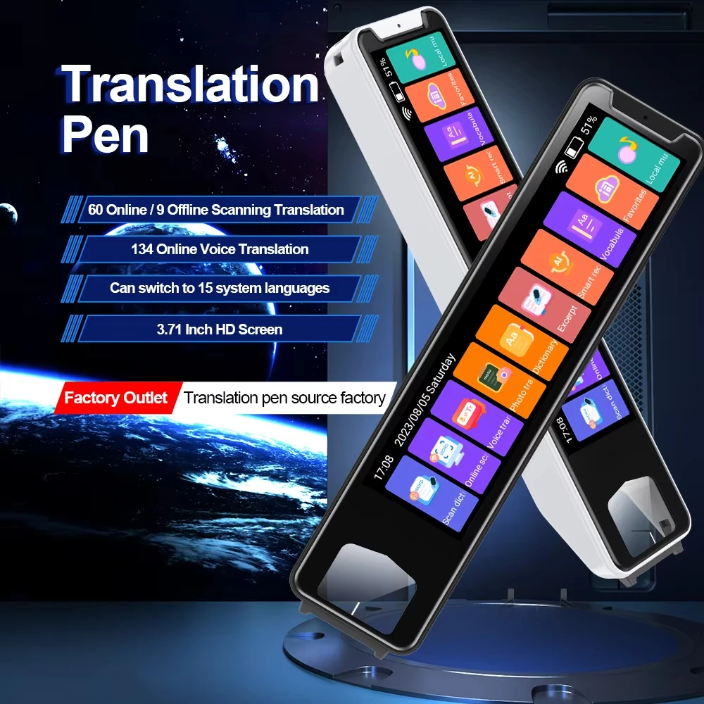 

Offline Smart Language Translation Pen Scanner Voice Translator Machine Arabic for Quran 134 Languages MD32