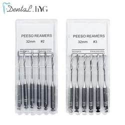 1 Pack(6 Stuks) tandheelkundige Peeso Ruimer 32Mm Endodontische Ruimers Boor Burs Peeso Ruimers Endo Bestanden Largo Tandarts Materialen