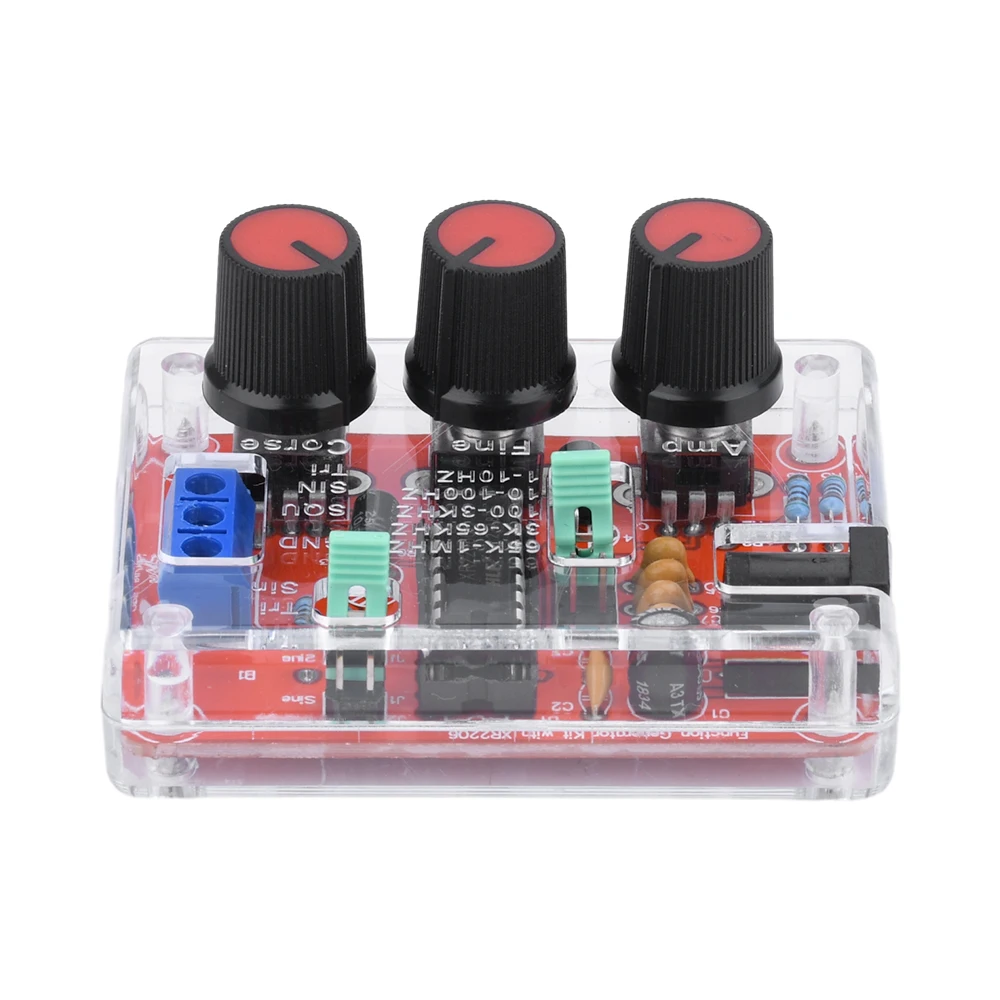 Imagem -04 - Função Gerador de Sinal Faça Você Mesmo Kit Sine Triângulo Praça Saída Gerador de Sinal Amplitude Freqüência Ajustável 1hz 1mhz Xr2206