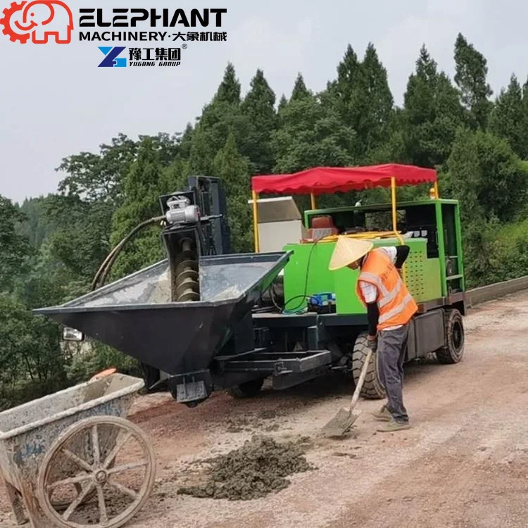 Heavy Duty Roadside Curb Slipform Machine ±2mm Positioning Precision Concrete Curb Extruder for Drainage Channel Edging