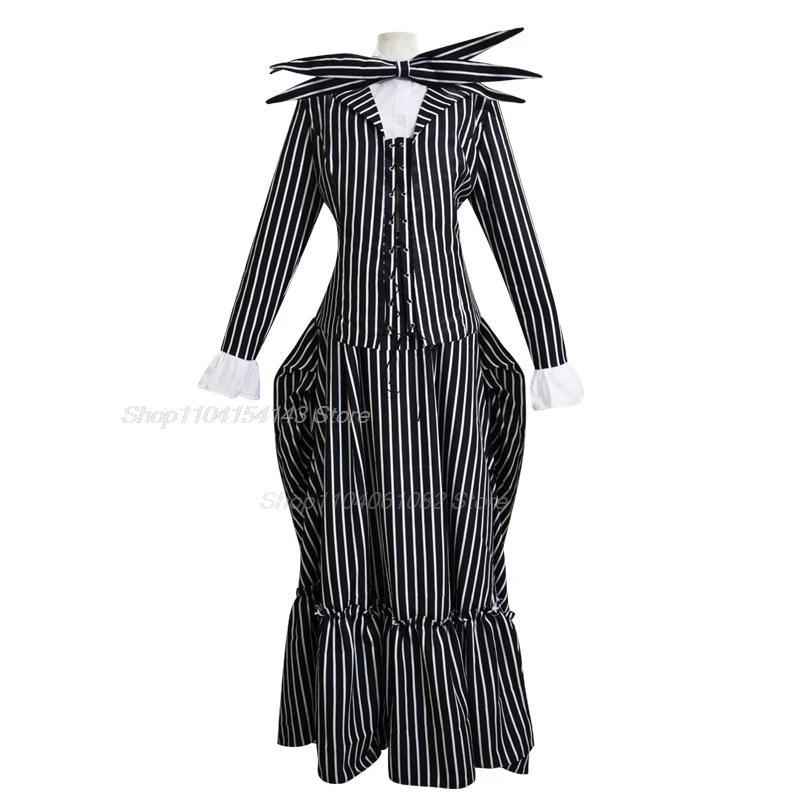 Skellington Filme Cosplay Traje para Homens Adultos, Fantasia, Jaqueta, Calças, Roupa, Dia das Bruxas, Carnaval, Festa, Terno Disfarce