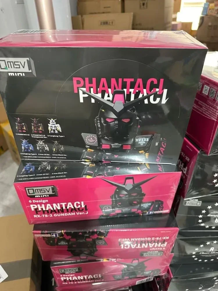 الجديد في المخزون Qmsv Bandai مصمم بشكل مشترك Gundam صندوق أعمى زخرفة نموذج الشكل الرسوم المتحركة الطرفية هدية