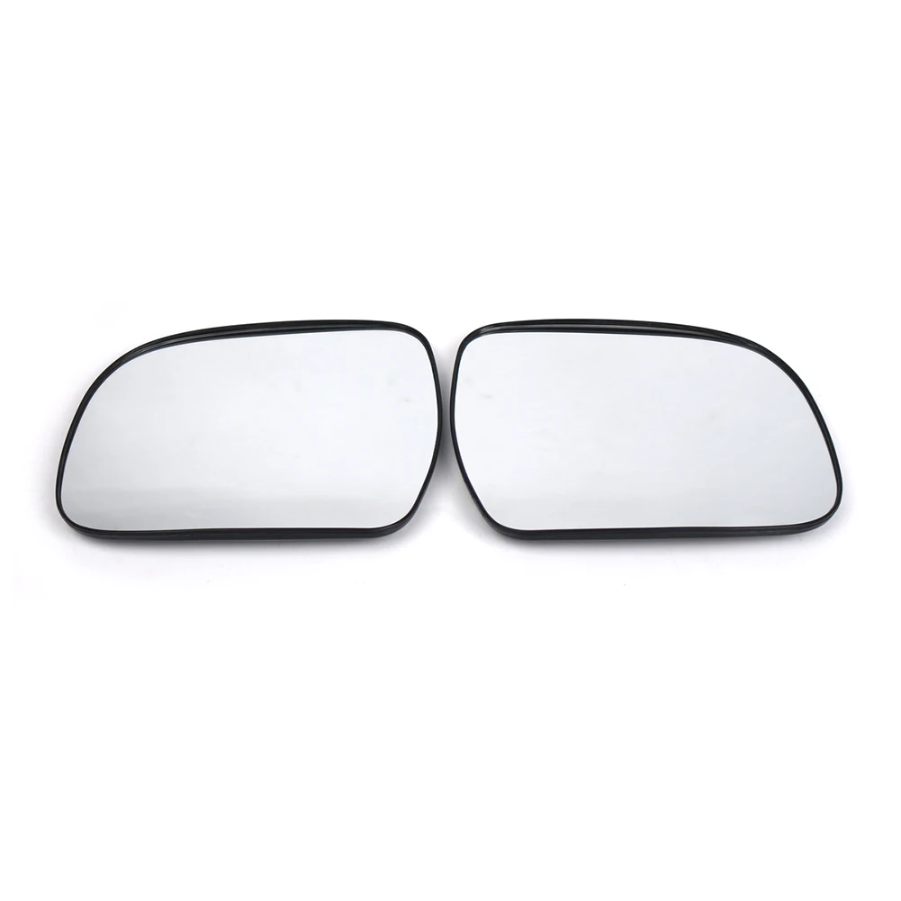 1 Pair 87901-48040 Car Heated Glass Side Mirror Wing Door ABS + Glass White For Lexus RX300 RX330 RX350 RX400H 2004-2009