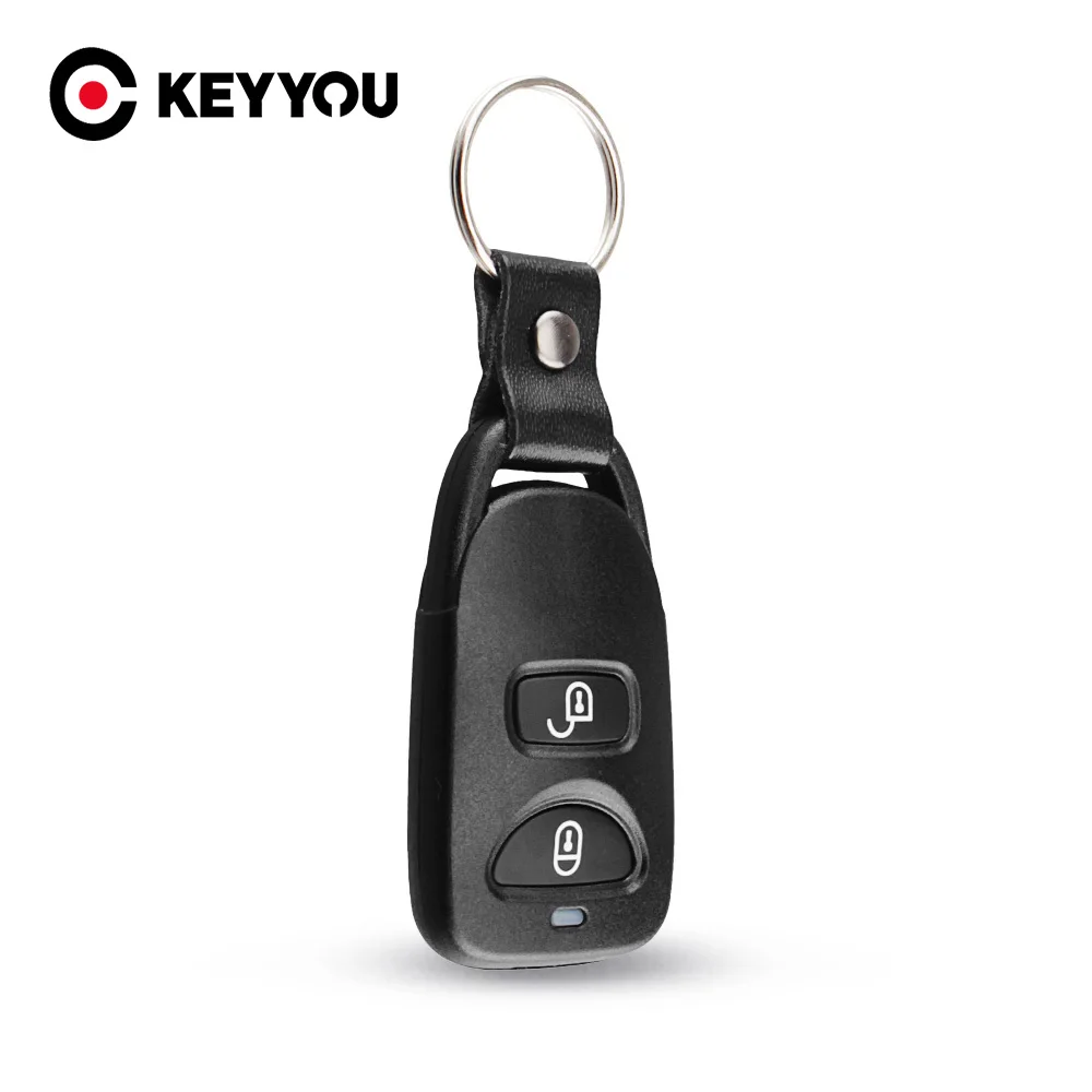 KEYYOU-carcasa de llave remota Fob 2 + 1 botón para Hyundai Tucson Elantra, 3 botones