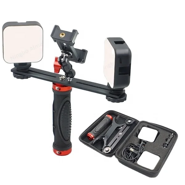 

AMICODENT FL1002 Easy Install Twin Flash Dentals Photography Light Resin Oral LED Photographic Holder Mobile Phone Dentist