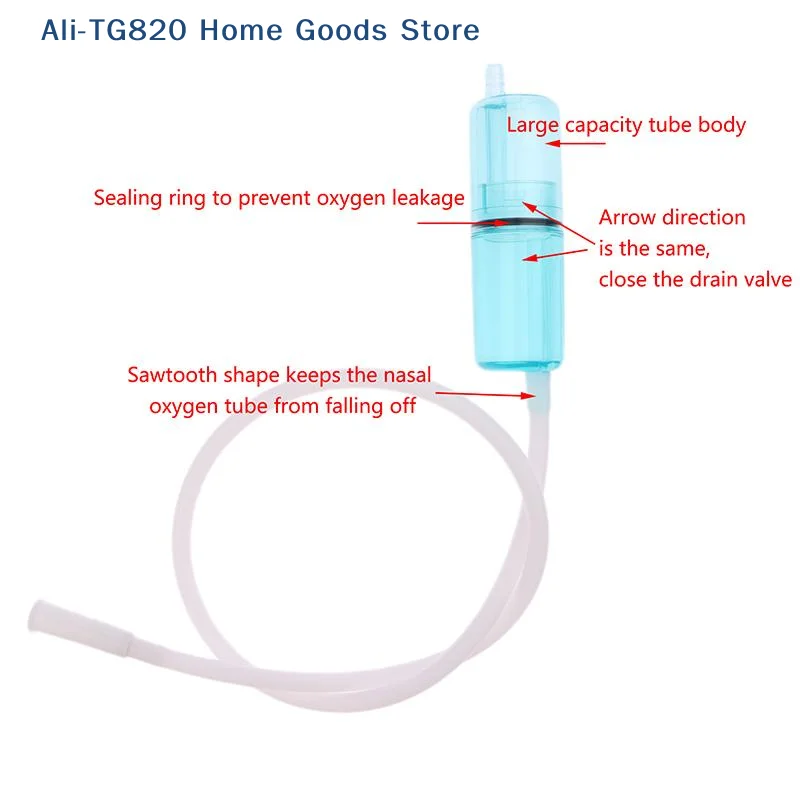 [TG820]Oxygen Tubing Connector Oxygen Generator Oxygen Tube Water Collector Oxygen Tube Accessory For Healthy Care Oxygen
