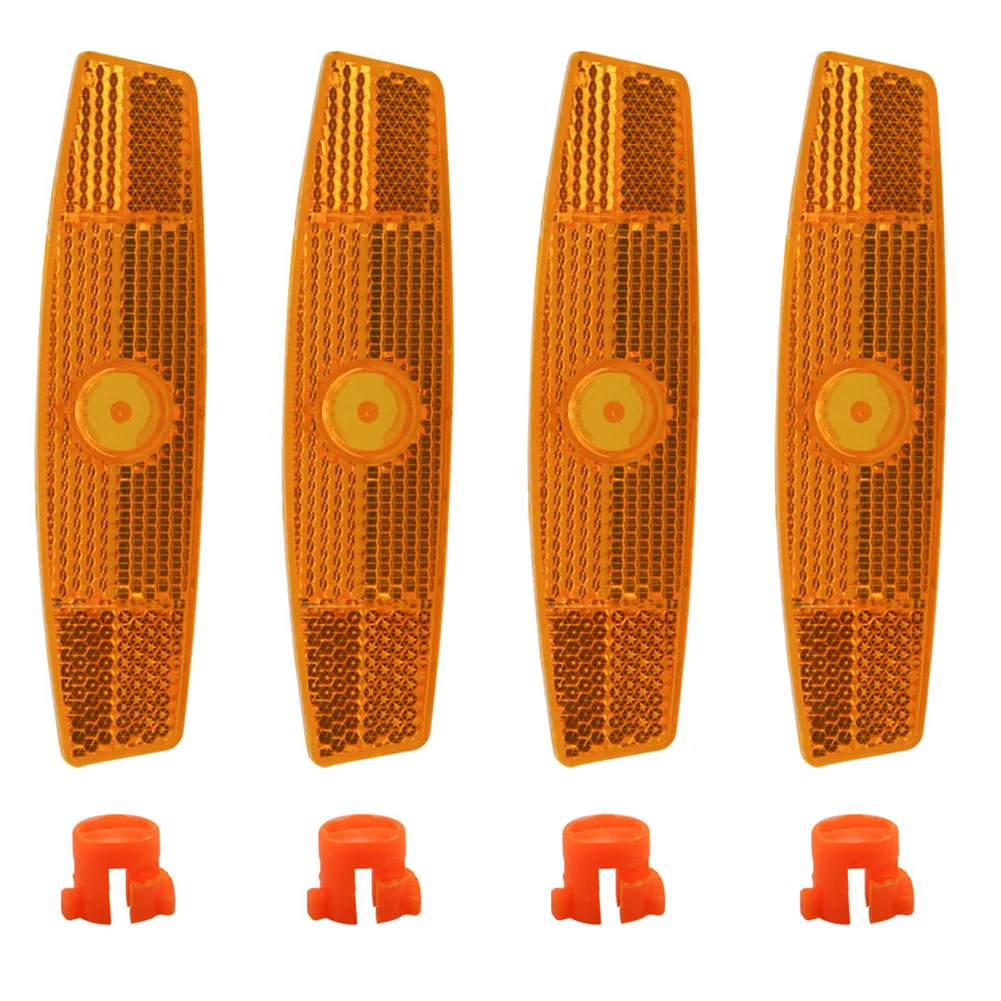 دراجة عاكس تكلم عاكس أصفر/أبيض سلامة الدراجة تكلم البلاستيك عاكس المتحدث عاكس 1*2.6*11.3 سنتيمتر 11.35 جرام #3