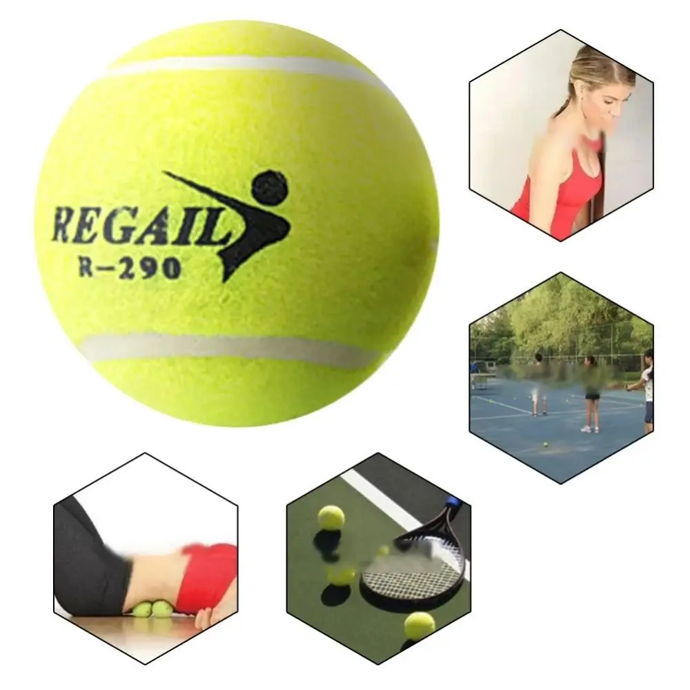 

High Elasticity Tennis Balls Chemical Fiber Bite Resistant Training Exercise Tennis Balls Professional Rubber