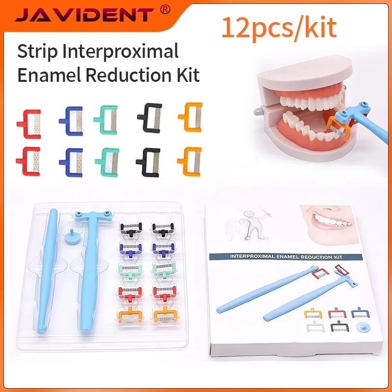Double Sided tooth Interproximal Enamel Reduction StripSlicing Set PolishingStrip tooth AccurateProximal Separation 0.05-0.40mm