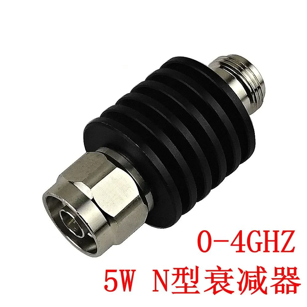 

5pcs 5W N-type coaxial fixed attenuator, revolution to revolution, DC-3GHz 4GHz, 1-40dB