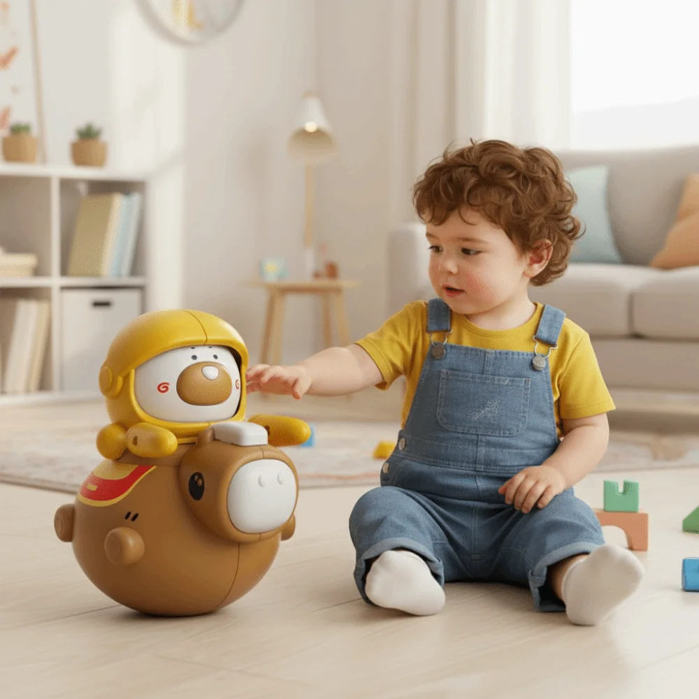 

Desktop Decoration Crafts Knight Tumbler Collection Knight Rocking Mini Handmade Baby Knight Tumbler Children Girls Boys