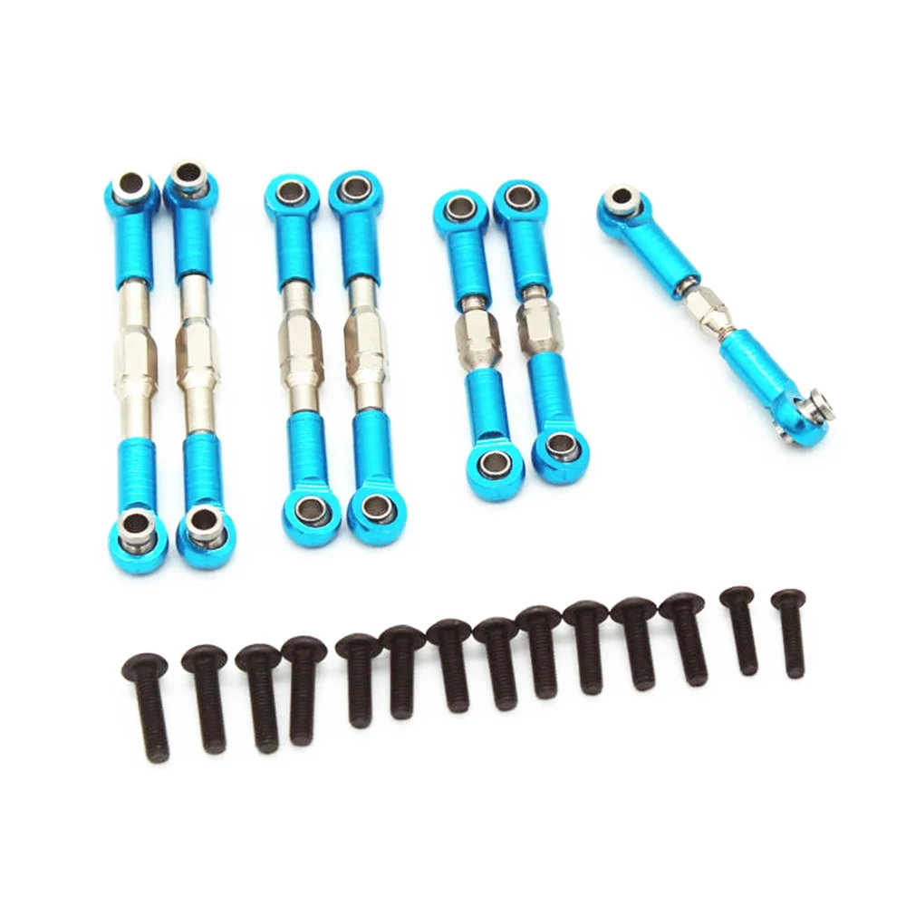 for BG1506 BG1507 BG1508 BG1513 BG1518 Metal Pull Rod Link Rod Tie Rod Upgrade Accessories 1/12 RC Car Parts,Blue