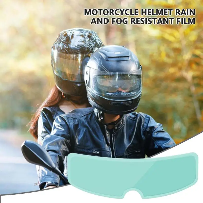 Motorcycle Lens Sticker Three Styles Lens Sticker Driving Safety Nano Coating Helmet Accessories Anti Rain Shield Visor Film