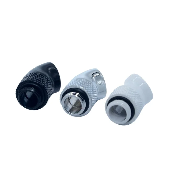 Computer water-cooled connector HXZWT-J45 rotary elbow 45 degrees G1/4 thread commutation