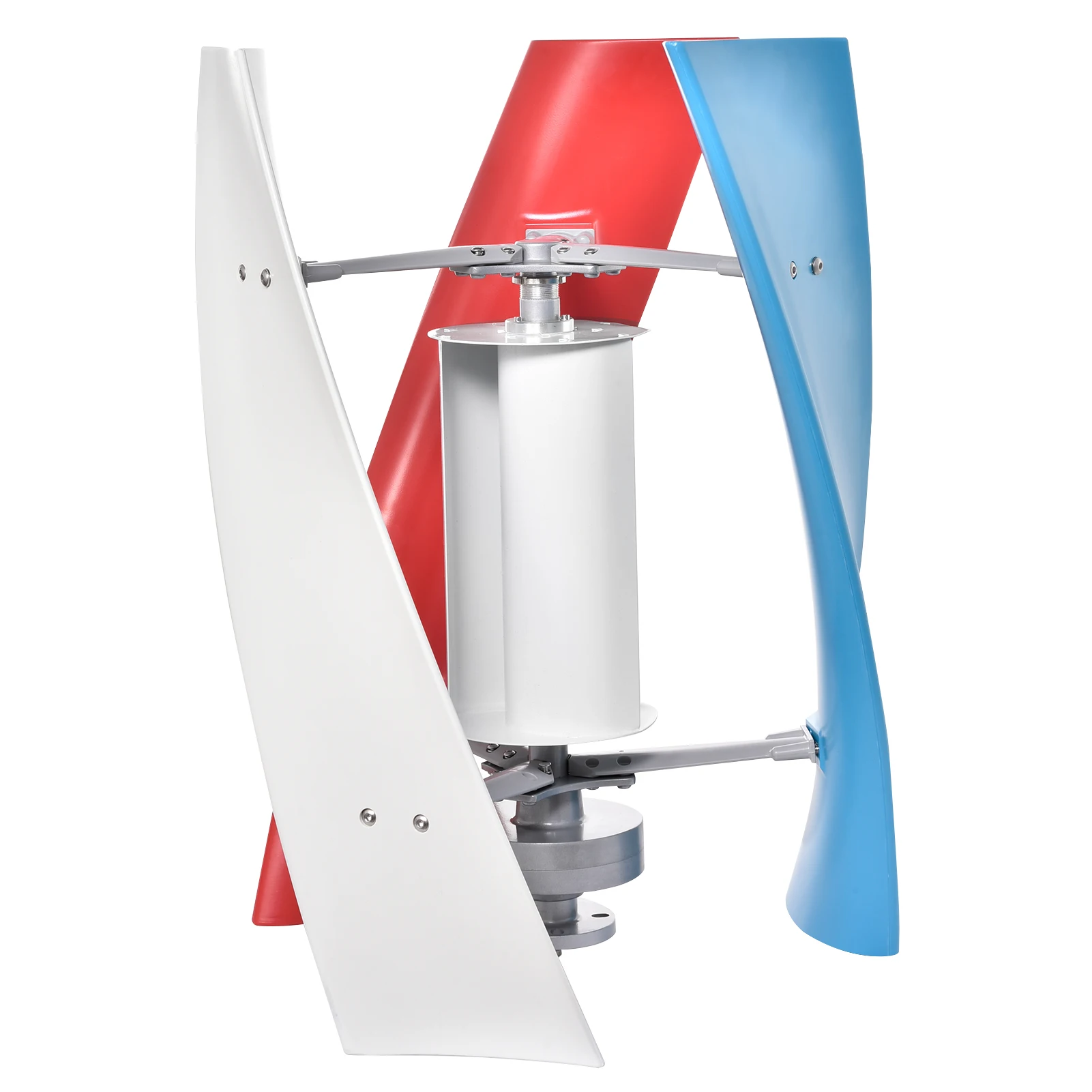 Vertical Axis Wind Turbine Generator 12V 24V 3-Blade Small Quiet Windmill Kit with Overload Protection for Home Boat Farm RV Cabin Terrace