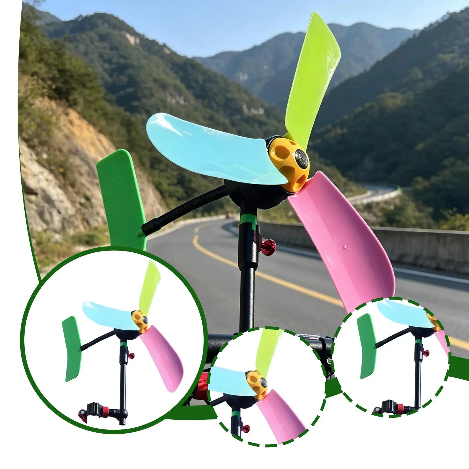 Wind Turbine Generator DIY Assembly Model with Magnetic Base Power Solution for Cycling Backyard and Home Storage