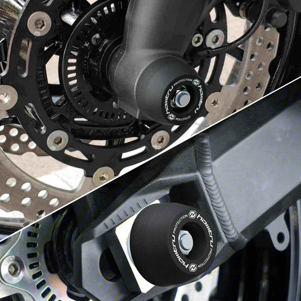 Untuk YAMAHA MT-09 XSR900 Tracer 9 2021-2023 Perangkat Pelindung Poros Roda Depan dan Belakang Sepeda Motor