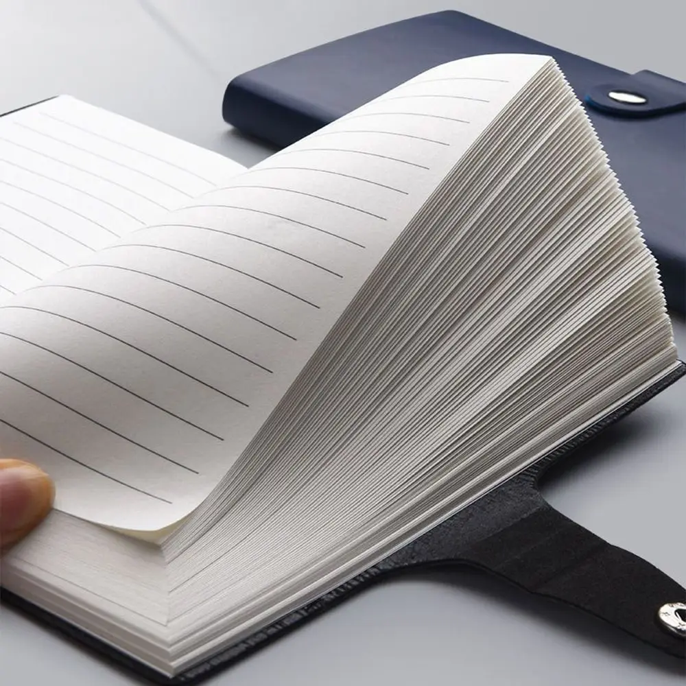 100 Sheets Memo Diary Planner A7 Mini Notebook Scrapbooking Agenda Organizer Pocket Notepad PU Cover Word Book Student