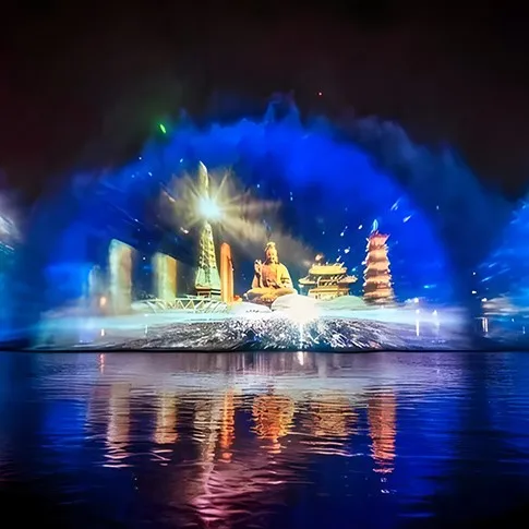 3D Outdoor Water Screen Fountain Decorative Movie Fountain for Enhancing Outdoor Spaces