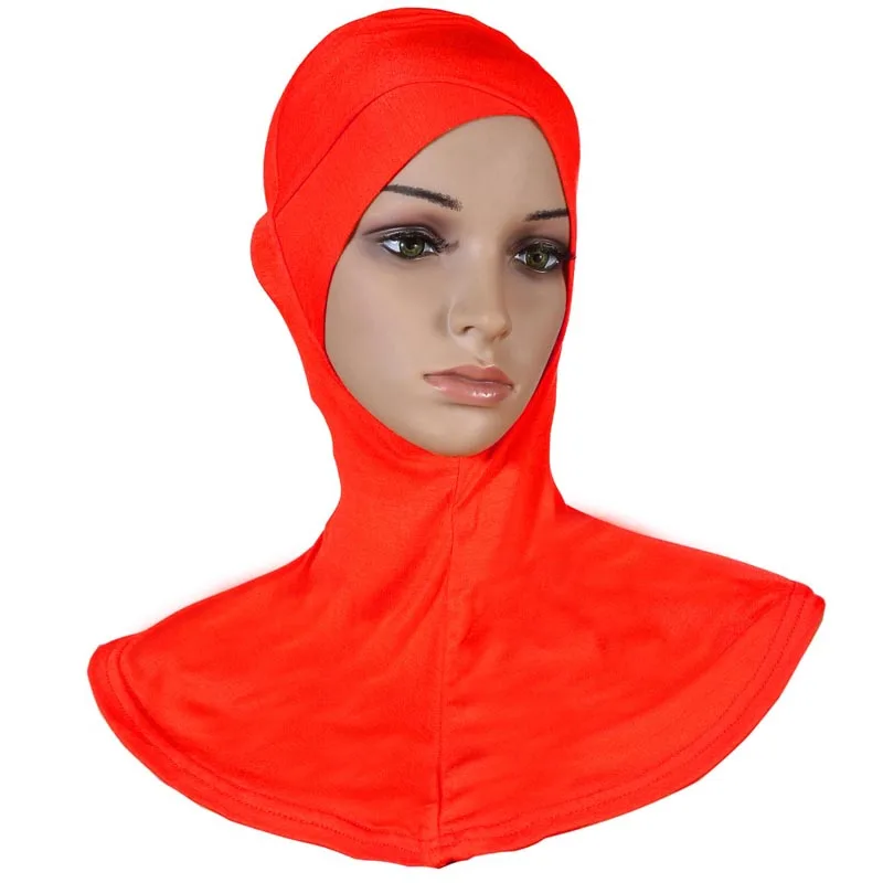 Solid Color Cross Benaies Hat Bonnet Underscarf Women Muslim Instant Scarf Hijab Islamic Headscarf Amira Ninja Ninja Cap Turban