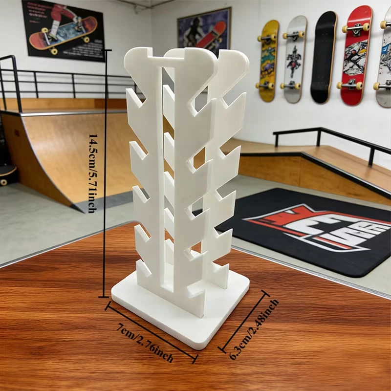 Five-Tier Angled Storage Rack Skateboard Floor Stand Fingerboard Skateboard Display Stand Mini Skateboard Decorative Holder
