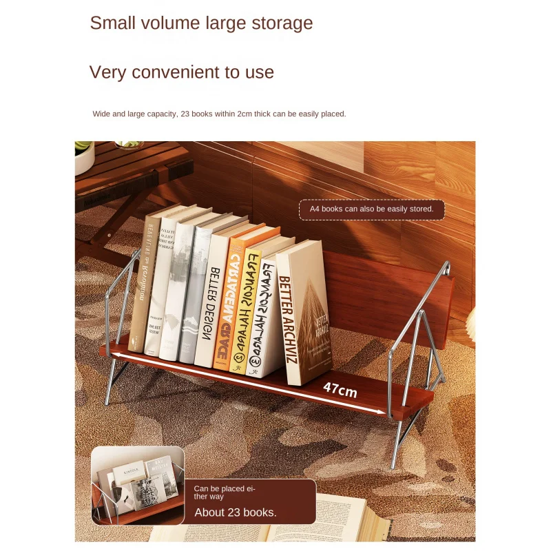 custom.Vintage 304 Stainless Steel Study Bookshelf with Storage Cabinet Simple Design Easy Assembly Home Furniture