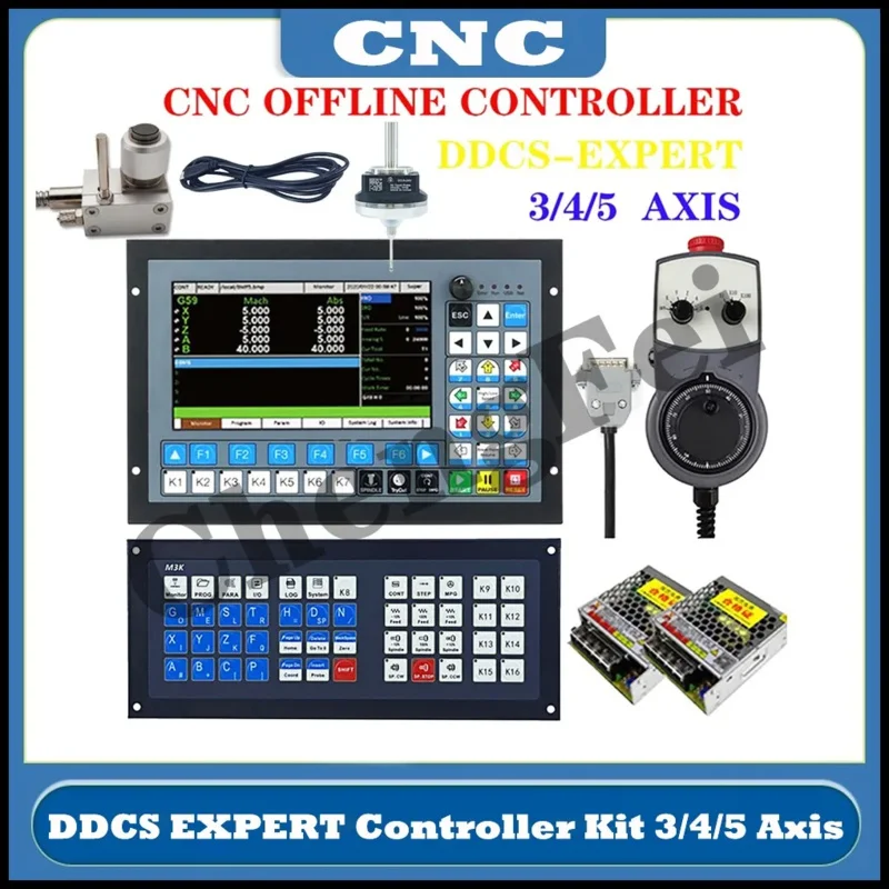 CNC Zaxis 3D Probe Of V2 DDCS EXPERT M350 3axis4axis5axis Offline Controller Supports Closed-Loop Stepper ATC Replacing DDCSV3.1