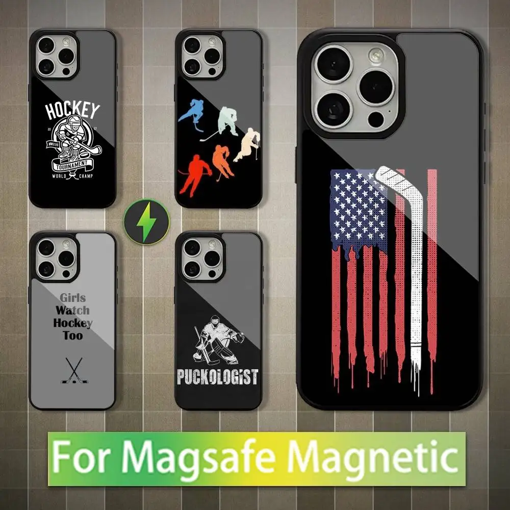 

Ice Hockey Art Phone Case For iPhone 16,15,14,13,12,11,Pro,Max,Plus,Mini,Magsafe,Magnetic Wireless Charging Case
