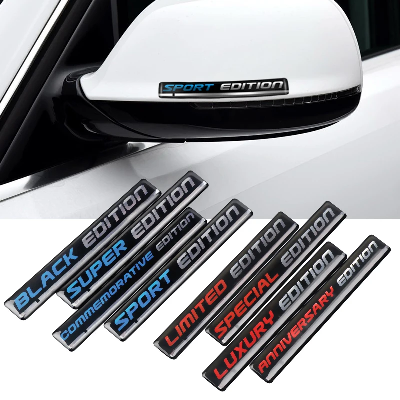 3D Expoy Car Luxury Anniversary Commemorate Special Sport Limited Edition Emblem Sticker For Auto Motorcycle Bicycle DIY Decal
