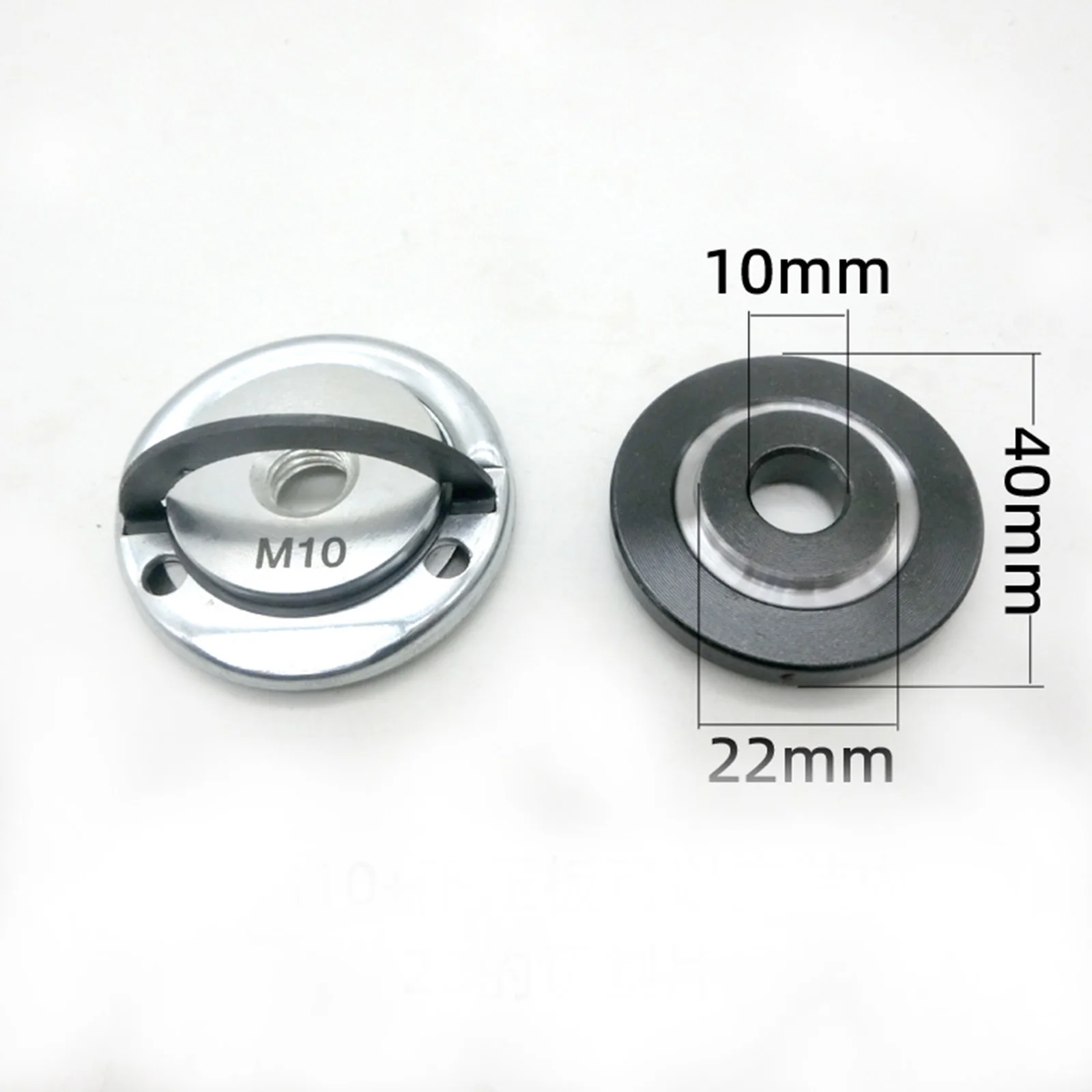 5 Types 2pcs M10 Thread Angle Grinder Inner Outer Flange Nut Set Tools Quick Release Self-Locking Pressing Plate Power Chuck Set