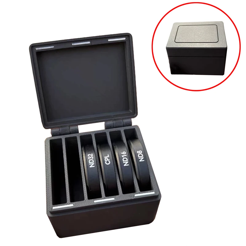 1PCS For DJI Action6 Storage Box Multi-Layer Plastic Organizer Portable Outdoor Case Accessories Compatible with TELESIN Filter