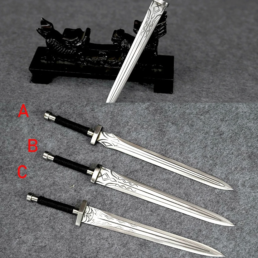 

26.5cm Evil Subduing, Demon Slaying and Evil Elimination Set Sword Medieval katana Battle Preparation full tang Stainless Steel