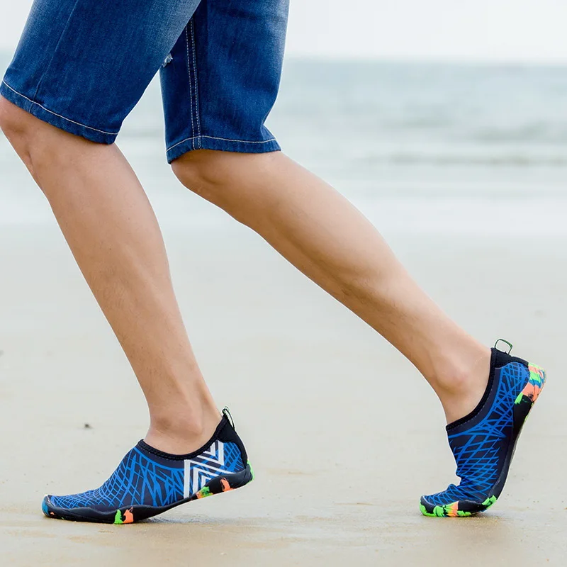 Sapatos de praia antiderrapantes para homens e mulheres, sandálias de secagem rápida, esportes ao ar livre, pés descalços, mergulho, vadear e rio