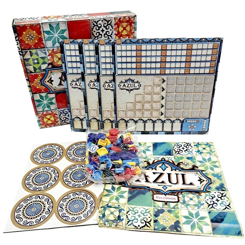 AZUL Painted Brick Master Toys Board Games Painted Brick Story Parent-child Family Party Game Strategy Card Gift for Adults