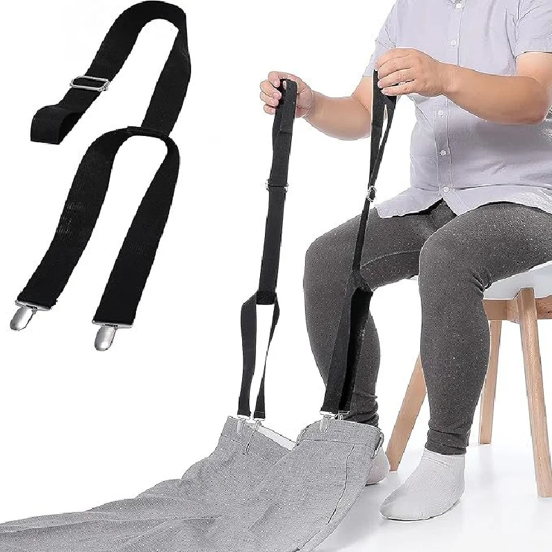 Clip Dressing Helper, Pull‑on Pants Assistant Device for Daily Use, 2Pcs Easy‑Grip Labor‑Saving Pants Helper for Elderly People