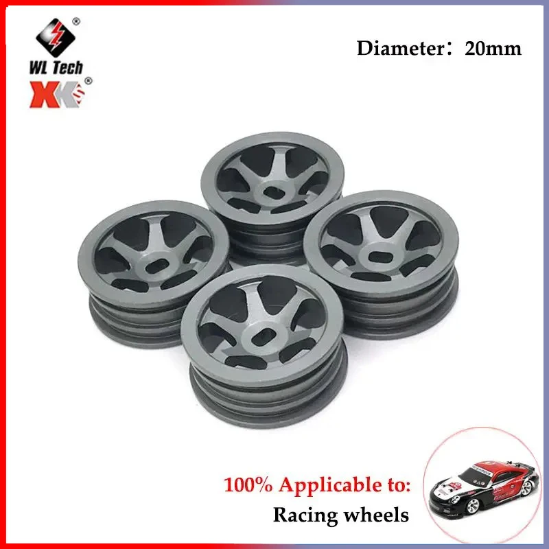 4PCS Crawler Wheels Tires Rubber Tyre for 1/12 Wltoys 284131 K969 K979 K989 P929 RC 4WD Traxxas Upgrade Parts  Car Accessories