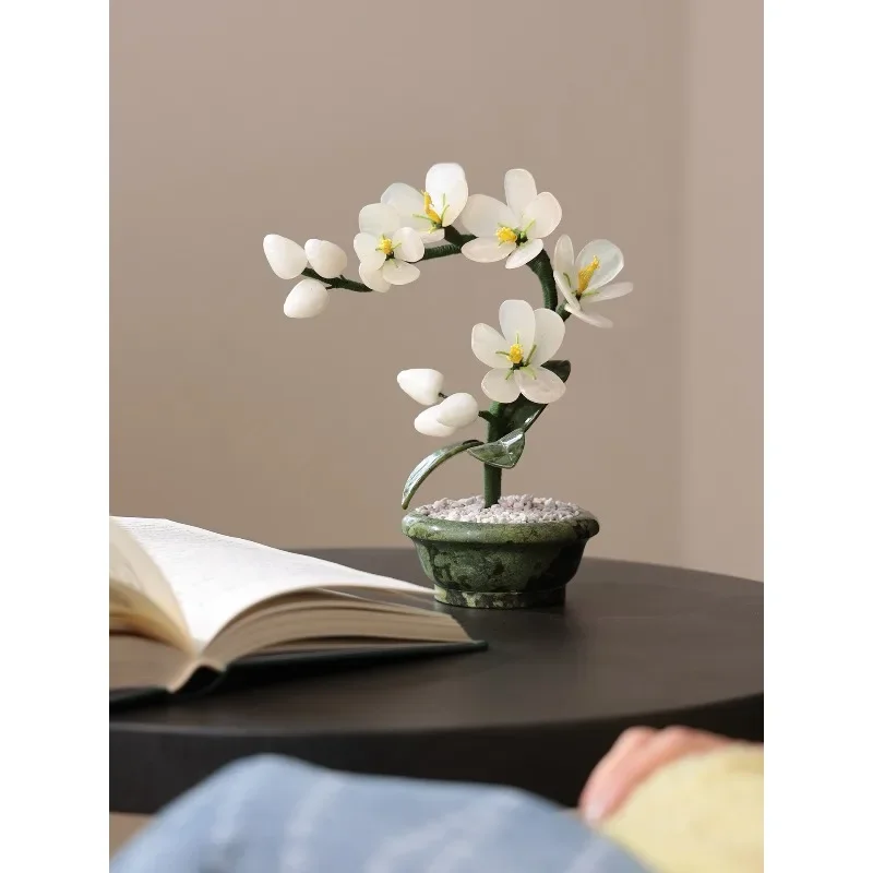#Song Dynasty aesthetics jade orchid living room art ornament niche high-end desktop porch housewarming decoration