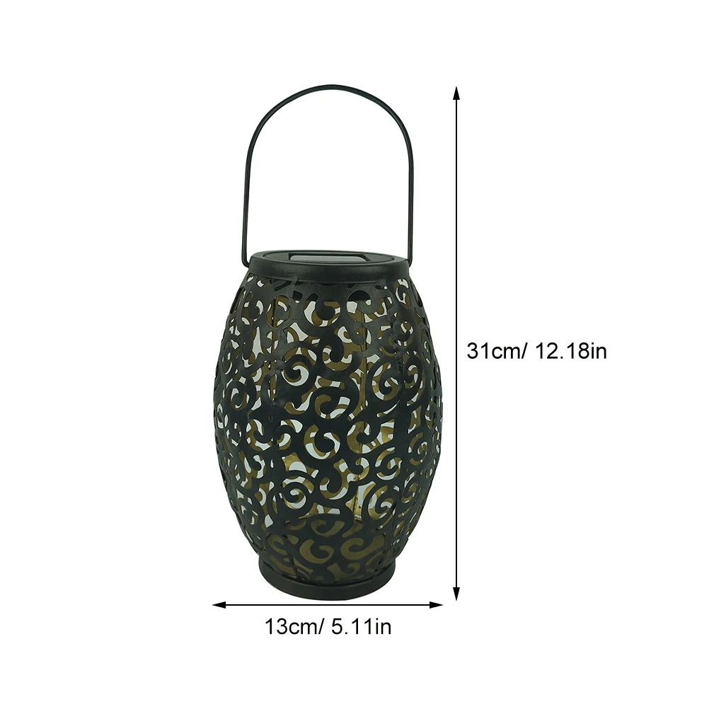 

Solar Lantern With Auspicious Solar Energy Outdoor Decorative Light For Garden Courtyard Pathway Hanging Lamp