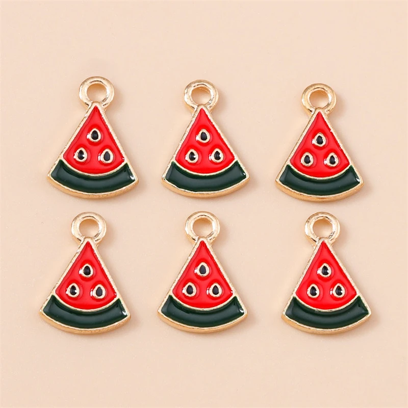 20 Stück Niedliche Gemischte Frucht-Anhänger Emaille Erdbeer-Trauben-Kirsch-Charms für Schmuckherstellung Halsketten Ohrringe DIY Basteln Geschenk – Detail 28