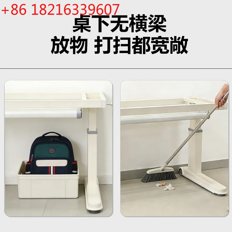 YAO Lifting Table Legs Study Table Hand Lifting Adjustable Elephant Legs Home Student Adult Office